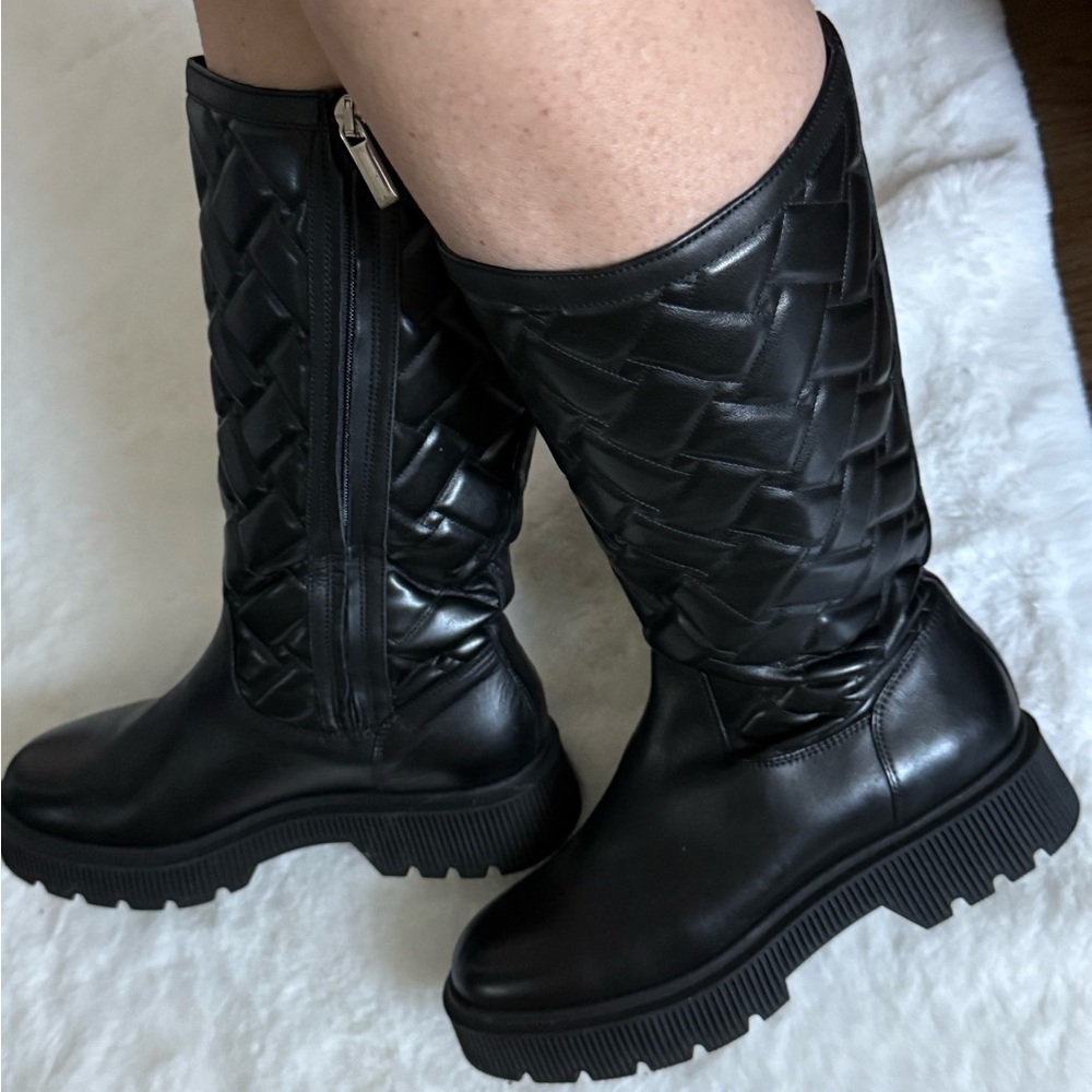 Kurt Geiger Black Quilted Winter Boots - Picture 5 of 6